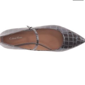 Gracy Leather Pointed Toe Mary Jane Flats